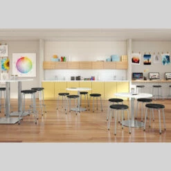 OfficeSource Bell Collection Stool With Footring - 25-1/4"H -COE DISTRIBUTING Shop per 394s 12 copy 23443.1644960146