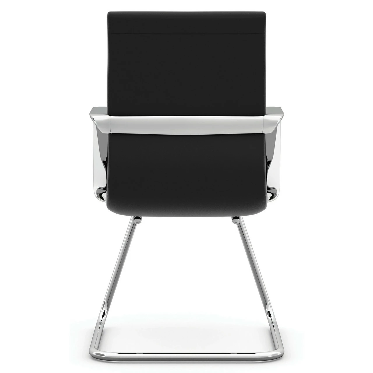 OfficeSource Tre Collection Executive Guest Sled Base Chair With Chrome Frame 6 OfficeSource Tre Collection Executive Guest Sled Base Chair With Chrome Frame - Image 4