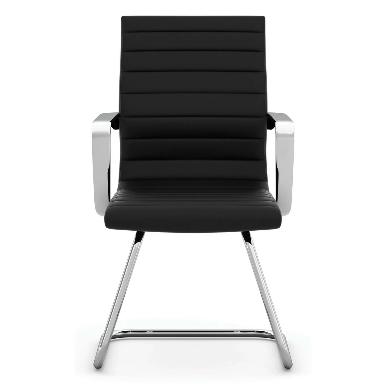 OfficeSource Tre Collection Executive Guest Sled Base Chair With Chrome Frame 7 OfficeSource Tre Collection Executive Guest Sled Base Chair With Chrome Frame - Image 5