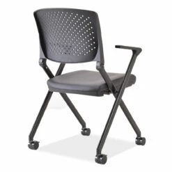 OfficeSource | Julep | Nesting Chair With Arms And Casters, Black Frame -COE DISTRIBUTING Shop per 5494nsabk 03 83253.1643740433