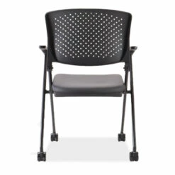 OfficeSource | Julep | Nesting Chair With Arms And Casters, Black Frame -COE DISTRIBUTING Shop per 5494nsabk 04 51216.1643740433