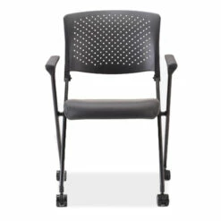 OfficeSource | Julep | Nesting Chair With Arms And Casters, Black Frame -COE DISTRIBUTING Shop per 5494nsabk 08 39399.1643740433