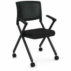 OfficeSource | Julep | Nesting Chair With Arms And Casters -COE DISTRIBUTING Shop per 5494nsfbk 01 11981.1661360975