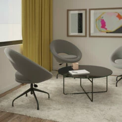 OfficeSource | Scoop | Mid-Century Modern Chair With Metal Base -COE DISTRIBUTING Shop per 575gr 12 60228.1654023674