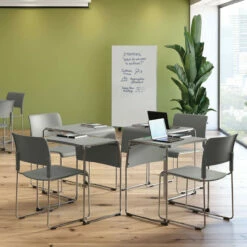 OfficeSource | Mario Collection | Student Stackable Desk With Chrome Frame -COE DISTRIBUTING Shop per 6080cr 12 62958.1663626158