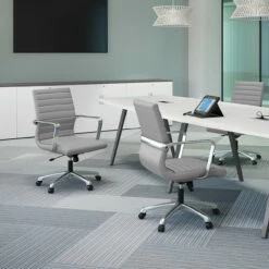 OfficeSource | Tre Lite Collection | Executive Mid Back Chair With Chrome Frame -COE DISTRIBUTING Shop per 60821agr 12 63243.1680618262