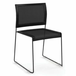 OfficeSource | Color Stack | Mesh Stack Chair With Painted Frame