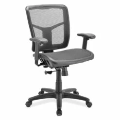 OfficeSource | CoolMesh Basic | Task Chair With Black Mesh Seat And Black Frame