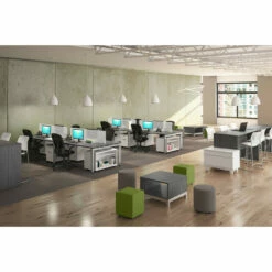 OfficeSource CoolMesh Collection Synchro, High Back Mesh Chair With Seat Slider, Upholstered Seat And Black Frame -COE DISTRIBUTING Shop per 7701asnsfbk 12 24312.1641826385
