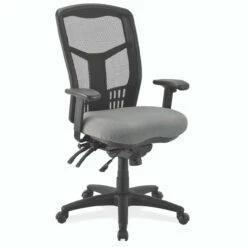 OfficeSource | CoolMesh | Multi-Function, High Back Mesh Back Chair With Antimicrobial Upholstered Seat And Black Frame -COE DISTRIBUTING Shop per 7704asnsagr 01 63981.1683812861