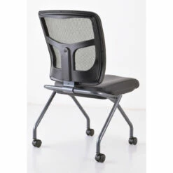 OfficeSource CoolMesh Collection Armless Nesting Chair With Titanium Gray Frame 17 OfficeSource CoolMesh Collection Armless Nesting Chair With Titanium Gray Frame -COE DISTRIBUTING Shop per 7774tnsabk 03 77403.1641823504