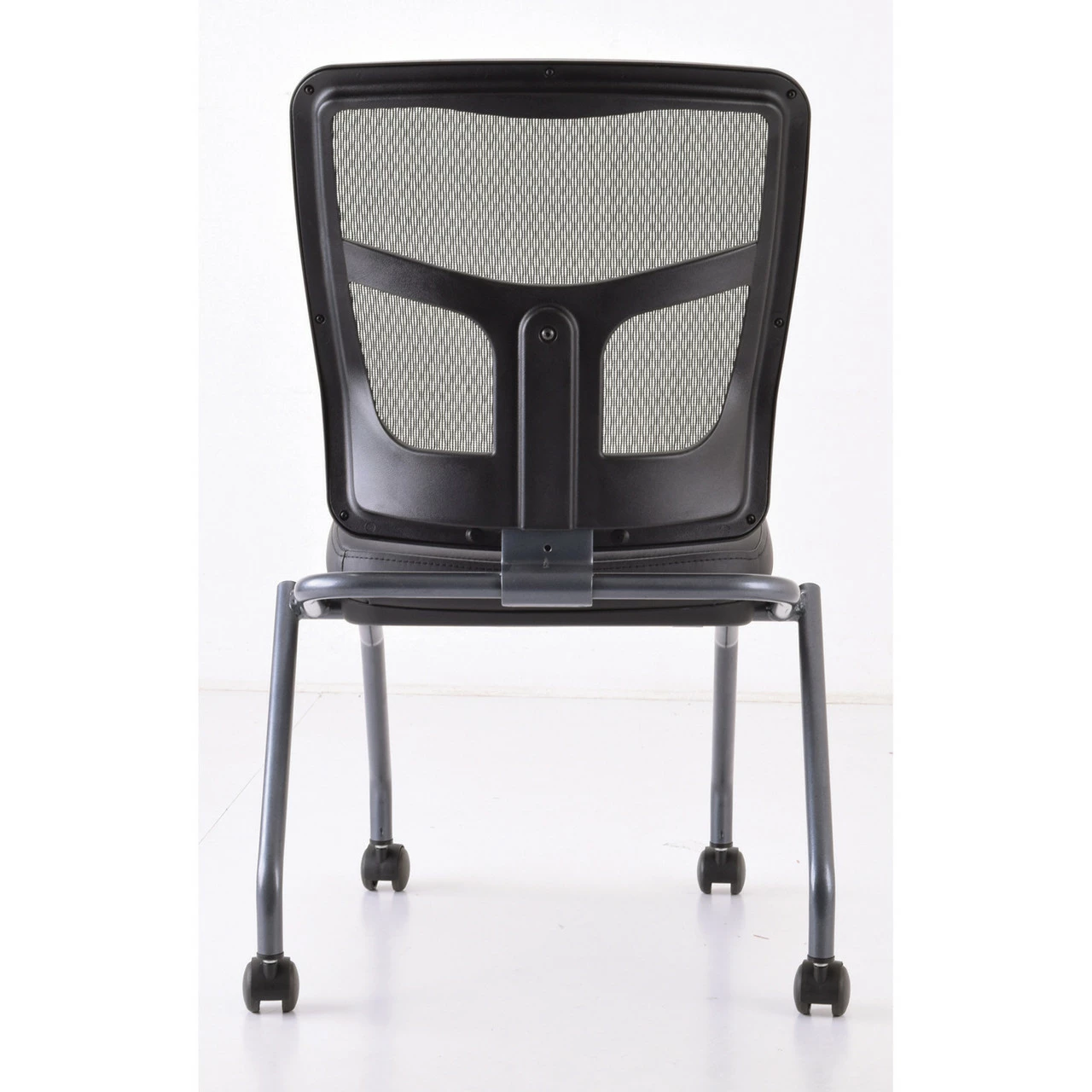 OfficeSource CoolMesh Collection Armless Nesting Chair With Titanium Gray Frame 10 OfficeSource CoolMesh Collection Armless Nesting Chair With Titanium Gray Frame - Image 8