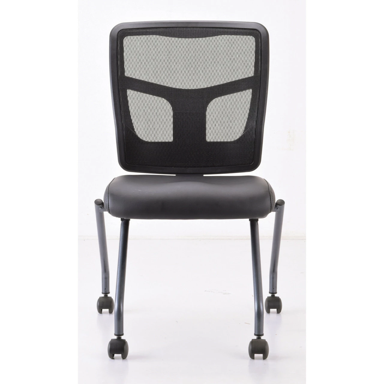 OfficeSource CoolMesh Collection Armless Nesting Chair With Titanium Gray Frame 12 OfficeSource CoolMesh Collection Armless Nesting Chair With Titanium Gray Frame - Image 10