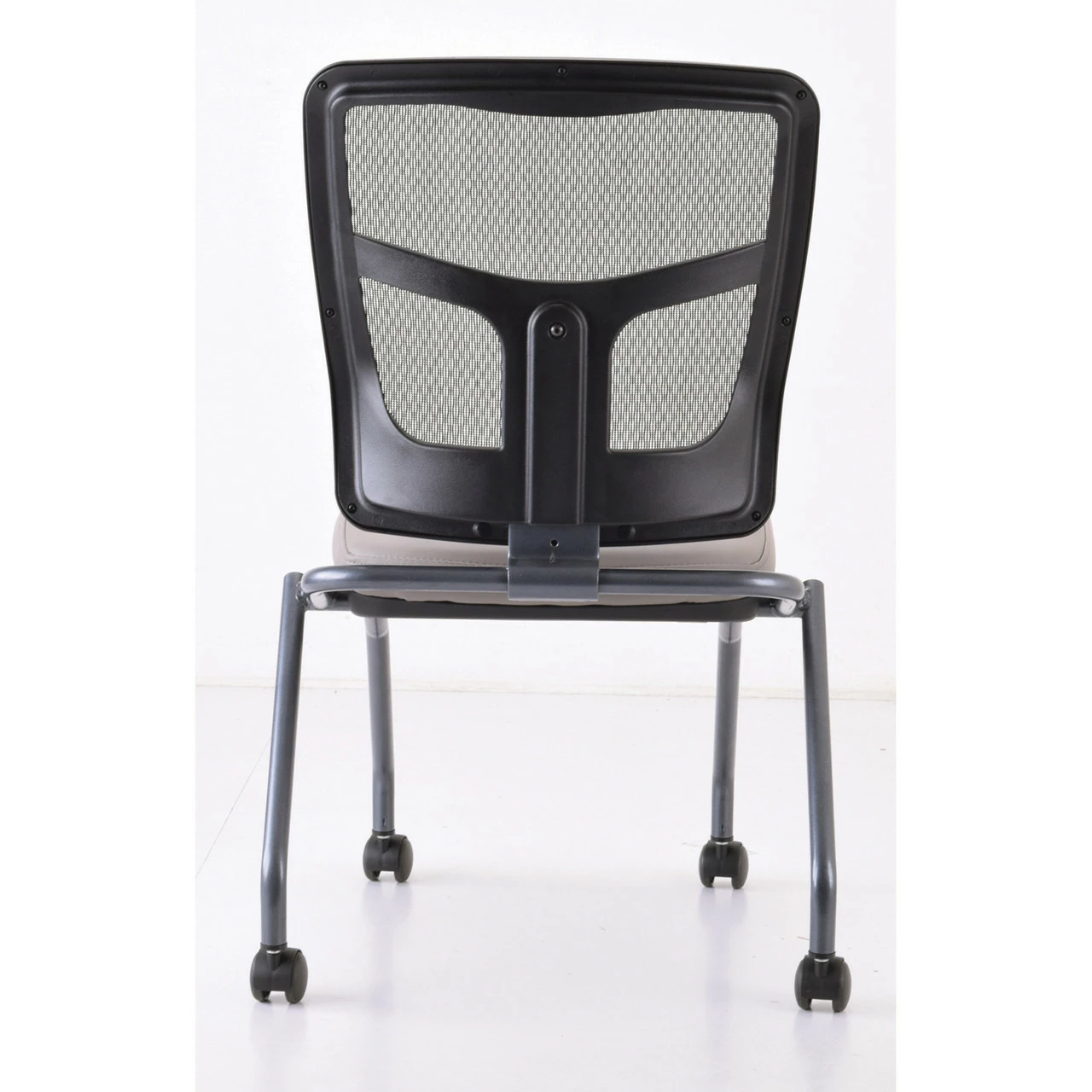 OfficeSource CoolMesh Collection Armless Nesting Chair With Titanium Gray Frame 9 OfficeSource CoolMesh Collection Armless Nesting Chair With Titanium Gray Frame - Image 7