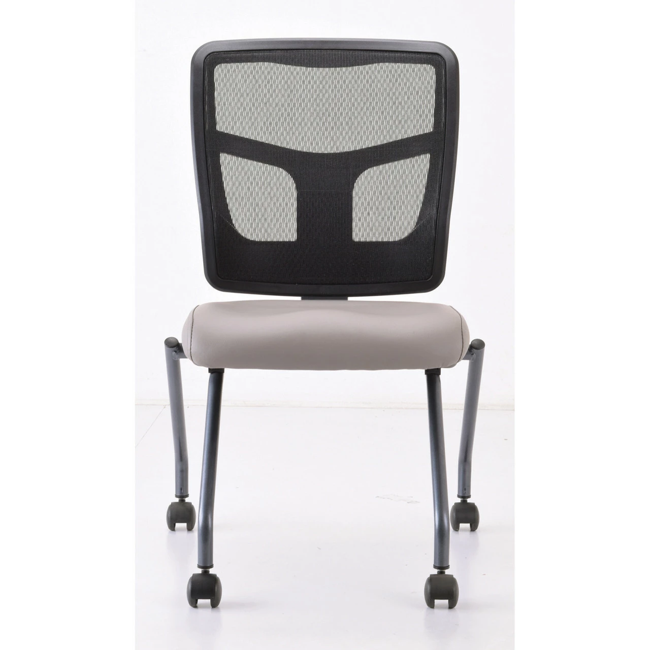 OfficeSource CoolMesh Collection Armless Nesting Chair With Titanium Gray Frame 11 OfficeSource CoolMesh Collection Armless Nesting Chair With Titanium Gray Frame - Image 9