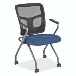 OfficeSource | CoolMesh Collection | Nesting Chair With Titanium Gray Frame -COE DISTRIBUTING Shop per 7794tnsfco 01 49535.1704390688