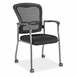 OfficeSource | CoolMesh | Mesh Back Guest Chair With Arms And Titanium Gray Frame - Fabric -COE DISTRIBUTING Shop per 7804tgnsfbk 01 1 36058.1641824582