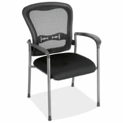 OfficeSource | CoolMesh | Mesh Back Guest Chair With Arms And Titanium Gray Frame - Fabric -COE DISTRIBUTING Shop per 7804tgnsfbk 01 65072.1641824581