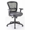 OfficeSource | Spice | Mesh Mid Back Chair With Black Leather Seat -COE DISTRIBUTING Shop per 7854anslbk 01 89899.1643934458