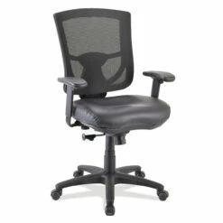 OfficeSource | CoolMesh Pro Collection | Mesh Back Task Chair With Antimicrobial Upholstered Seat, Adjustable Arms And Black Frame -COE DISTRIBUTING Shop per 8011ansabk 01 82216.1665002124