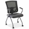 OfficeSource | CoolMesh Pro Collection | Mesh Back Nesting Chair With Antimicrobial Upholstered Seat And Titanium Frame 2 OfficeSource | CoolMesh Pro Collection | Mesh Back Nesting Chair With Antimicrobial Upholstered Seat And Titanium Frame -COE DISTRIBUTING Shop per 8094tnsabk 01 82907.1665002106