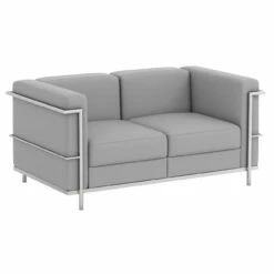 OfficeSource Madison Collection Loveseat With Chrome Exposed Frame -COE DISTRIBUTING Shop per 9282agr 01 55874.1657731090