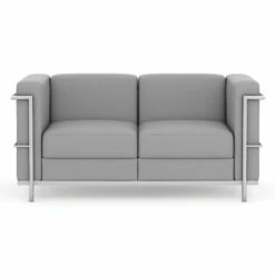 OfficeSource Madison Collection Loveseat With Chrome Exposed Frame -COE DISTRIBUTING Shop per 9282agr 08 44685.1657731090