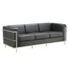 OfficeSource Madison Collection Sofa With Chrome Exposed Frame -COE DISTRIBUTING Shop per 9283blk 01 92376.1698350955