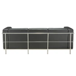 OfficeSource Madison Collection Sofa With Chrome Exposed Frame -COE DISTRIBUTING Shop per 9283blk 04 35802.1698350955