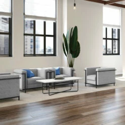 OfficeSource Framed Collection Club Chair With Matte Black Metal Frame -COE DISTRIBUTING Shop per 9285gt 12 14569.1646766381