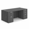 OfficeSource OS Laminate Collection Double Full Pedestal Desk - 71'' X 36'' -COE DISTRIBUTING Shop per dblfdpl101cg 01 32846.1649439887