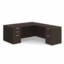 OfficeSource OS Laminate Collection Double Full Pedestal ''L'' Desk - 71'' X 36'' -COE DISTRIBUTING Shop per dblflpl101es 01 79230.1649439974