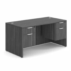 OfficeSource OS Laminate Collection Double 3/4 Pedestal Desk - 60" X 30" -COE DISTRIBUTING Shop per dblhdpl103cg 01 27228.1649440099 1