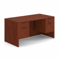 OfficeSource OS Laminate Collection Double 3/4 Pedestal Desk - 60" X 30" -COE DISTRIBUTING Shop per dblhdpl103ch 01 34925.1649440099