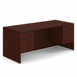 OfficeSource OS Laminate Collection Double 3/4 Pedestal Desk - 71" X 30" -COE DISTRIBUTING Shop per dblhdpl105mh 01 73110.1649440115