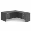 OfficeSource OS Laminate Collection Double 3/4 Pedestal ''L'' Desk - 71'' X 36'' -COE DISTRIBUTING Shop per dblhlpl101cg 01 88134.1649440242