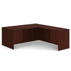 OfficeSource OS Laminate Collection Double 3/4 Pedestal ''L'' Desk - 71'' X 36'' -COE DISTRIBUTING Shop per dblhlpl101mh 01 62881.1649440242