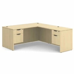 OfficeSource OS Laminate Collection Double 3/4 Pedestal "L" Desk - 66" X 30" -COE DISTRIBUTING Shop per dblhlpl102ma 01 36098.1649440256