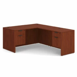 OfficeSource OS Laminate Collection Double 3/4 Pedestal ''L'' Desk - 60'' X 30'' -COE DISTRIBUTING Shop per dblhlpl103ch 01 05970.1649440273