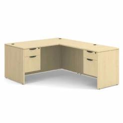 OfficeSource OS Laminate Collection Double 3/4 Pedestal ''L'' Desk - 60'' X 30'' -COE DISTRIBUTING Shop per dblhlpl103ma 01 88679.1649440273