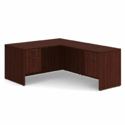 OfficeSource OS Laminate Collection Double 3/4 Pedestal ''L'' Desk - 60'' X 30'' -COE DISTRIBUTING Shop per dblhlpl103mh 01 48923.1649440273