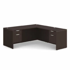 OfficeSource OS Laminate Collection Double 3/4 Pedestal ''L'' Desk - 71'' X 30'' -COE DISTRIBUTING Shop per dblhlpl105es 01 48862.1649440295