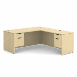 OfficeSource OS Laminate Collection Double 3/4 Pedestal ''L'' Desk - 71'' X 30'' -COE DISTRIBUTING Shop per dblhlpl105ma 01 43248.1649440295