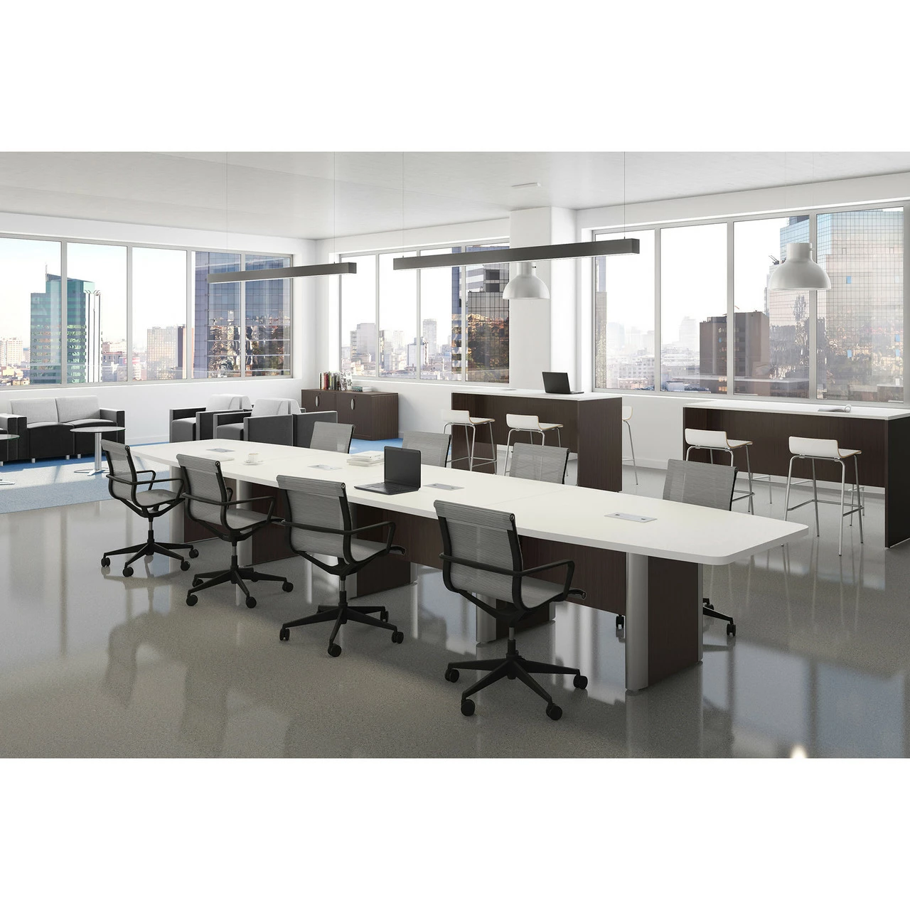 OfficeSource | OS Reception Tables | 24" Round Clear Glass Top - Requires Base 5 OfficeSource | OS Reception Tables | 24" Round Clear Glass Top - Requires Base - Image 3