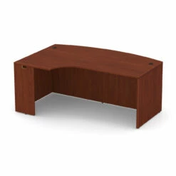 OfficeSource OS Laminate Collection Bow Front Desk With Left Corner Extension -COE DISTRIBUTING Shop per pl177lch 01 18511.1649189067