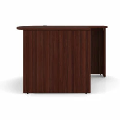 OfficeSource OS Laminate Collection Bow Front Desk With Right Corner Extension -COE DISTRIBUTING Shop per pl177rmh 02 23048.1649187117