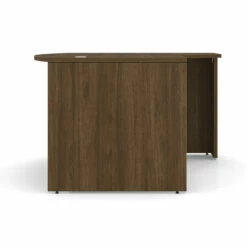 OfficeSource OS Laminate Collection Bow Front Desk With Right Corner Extension -COE DISTRIBUTING Shop per pl177rmw 02 27025.1649187117