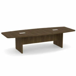 OfficeSource | OS Conference Tables | Boat Shaped Conference Table With Slab Base - 10' -COE DISTRIBUTING Shop per pl237mw 01 41363.1643738007