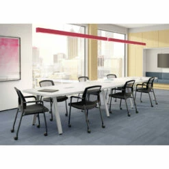 OfficeSource | Conference/Multi-Purpose Tables | Half Boat Shape Top - Requires Base - 60.5" -COE DISTRIBUTING Shop per pl237thalfwh 12 1 79505.1686779279