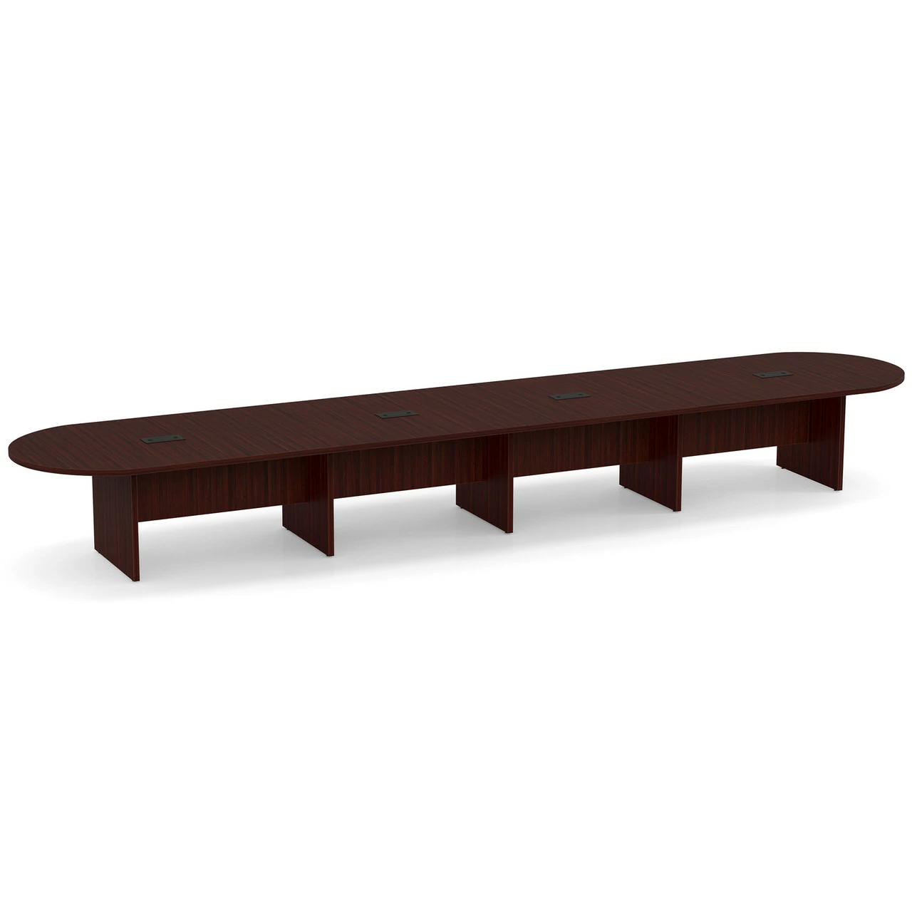 OfficeSource | OS Laminate Conference Tables | Expandable Racetrack Conference Table With Slab Base - 20' 6 OfficeSource | OS Laminate Conference Tables | Expandable Racetrack Conference Table With Slab Base - 20' - Image 4